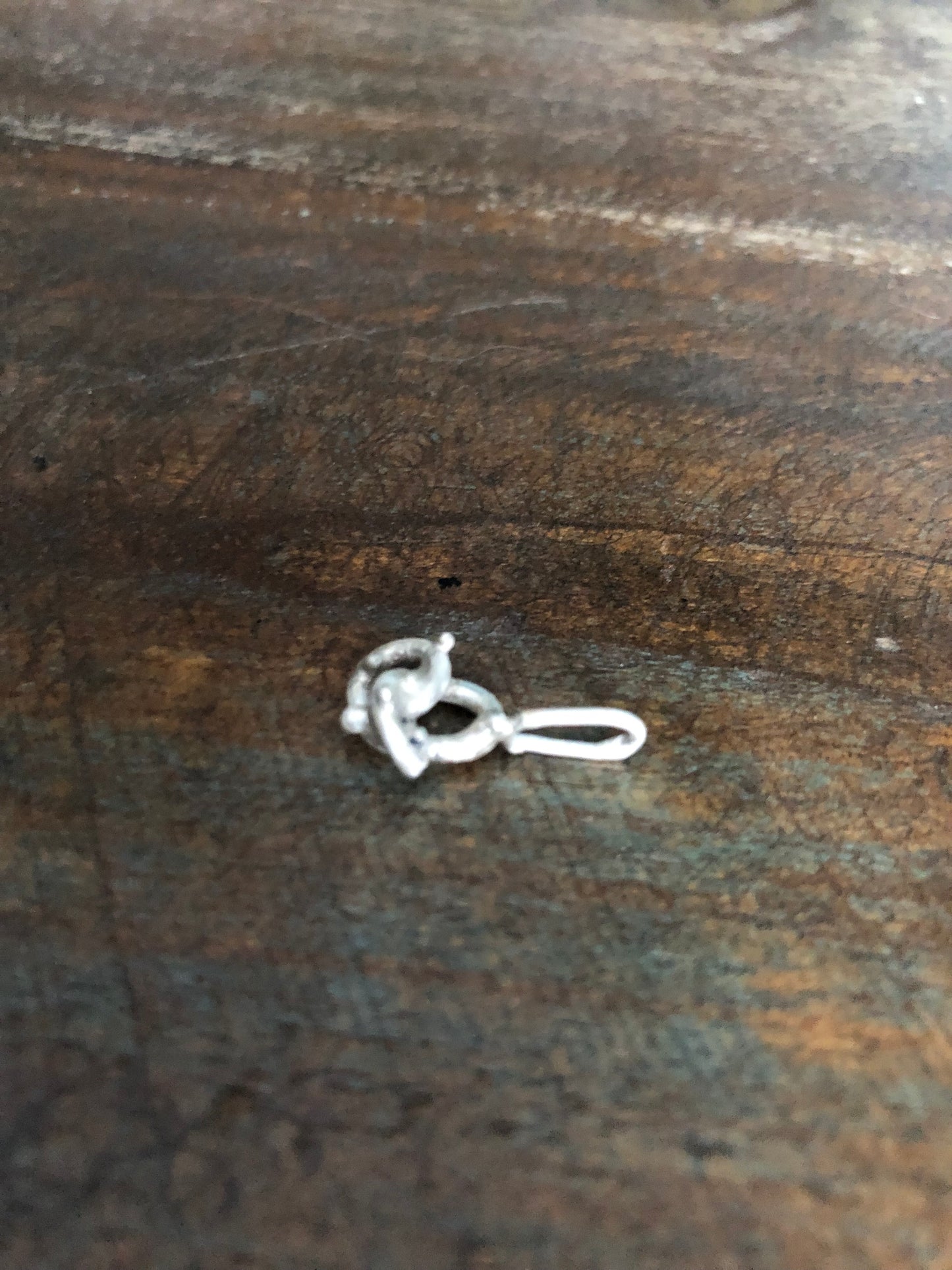 Silver Pretzel Charm