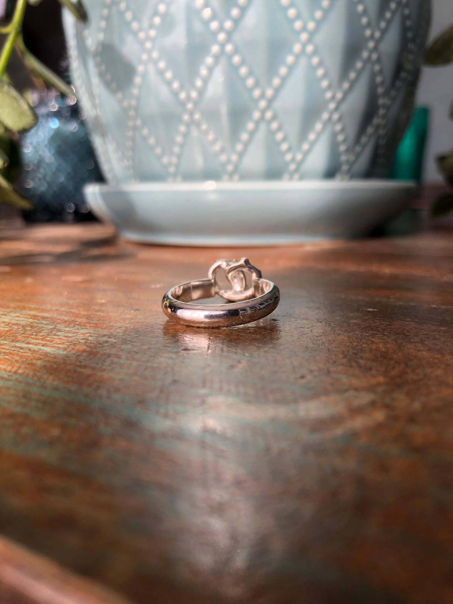 Silver Pretzel Ring