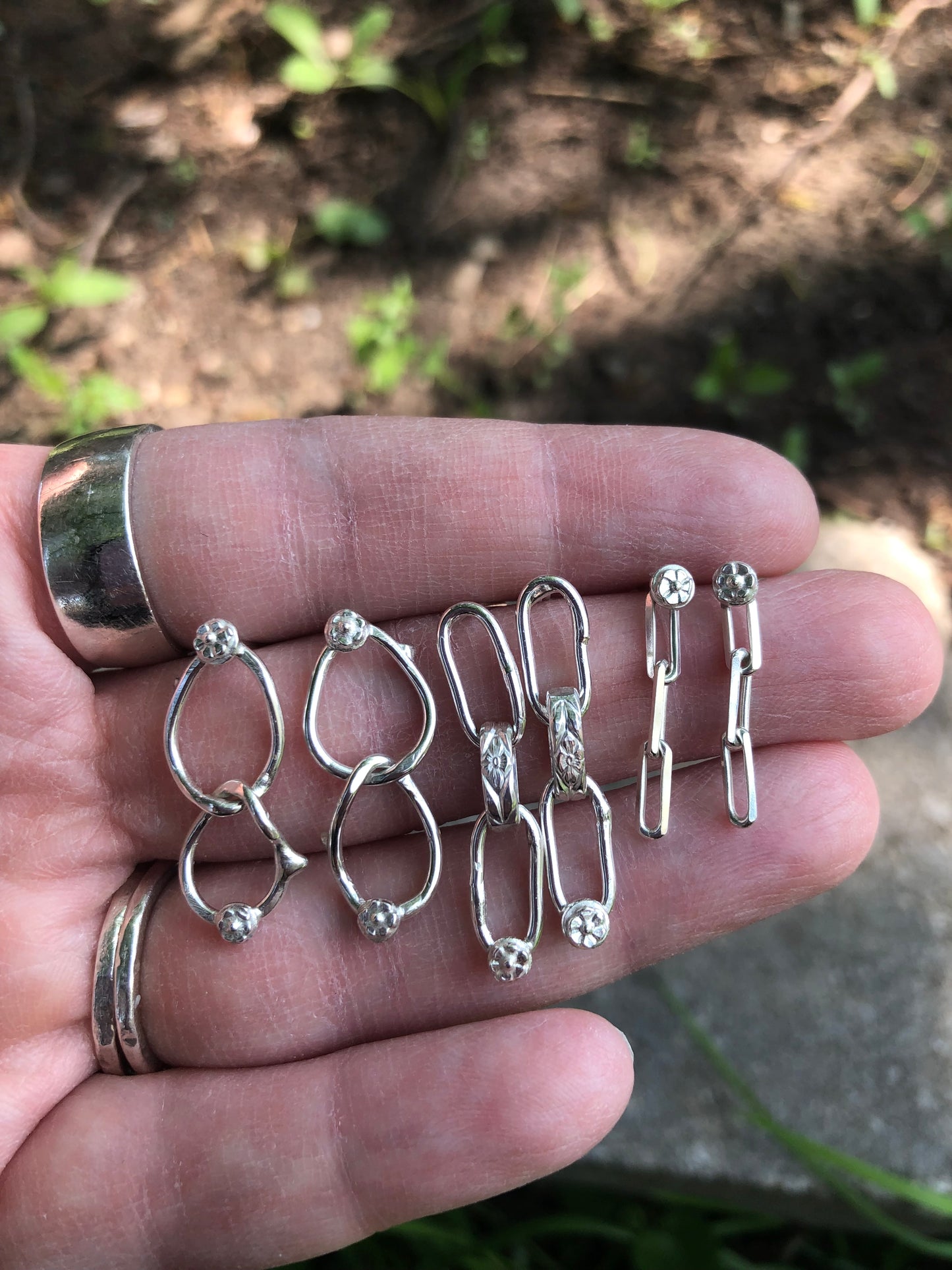 Organic Loop Floral Earrings