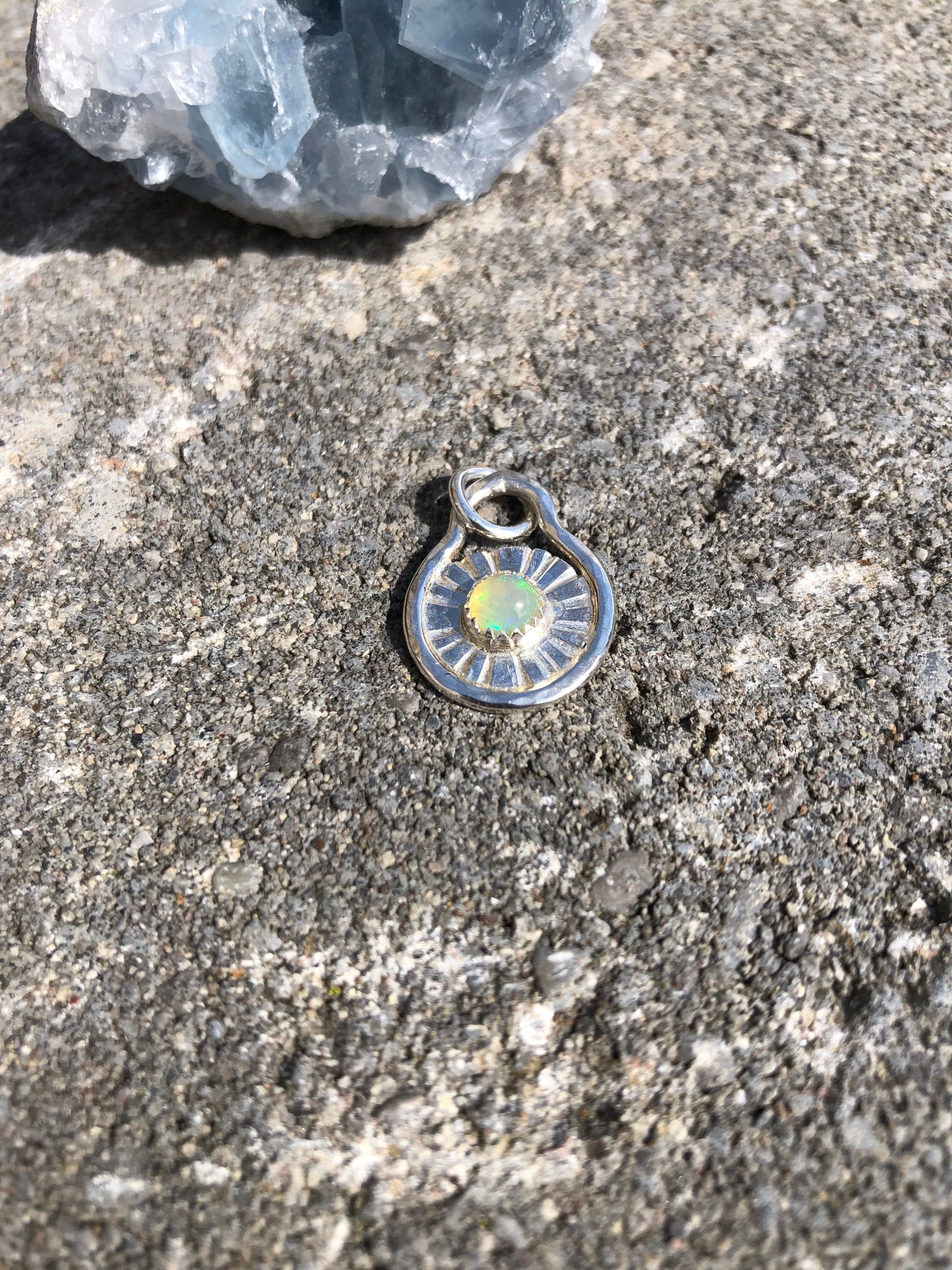 Sunburst Opal Charm