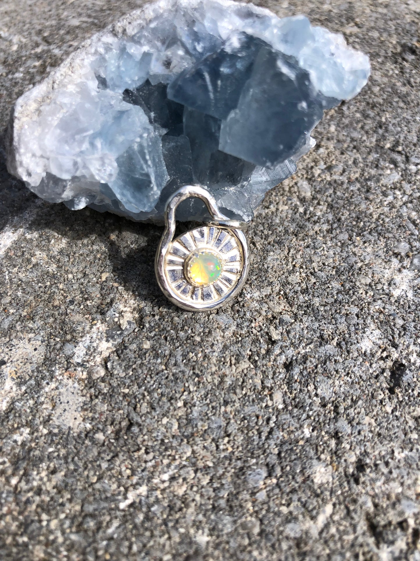 Sunburst Opal Charm