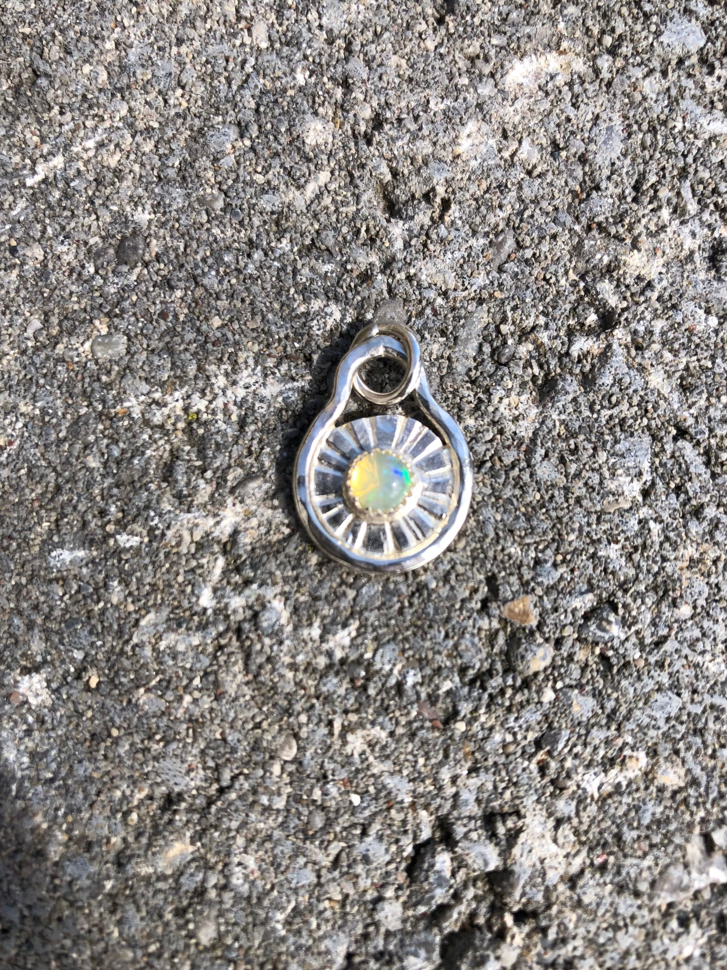 Sunburst Opal Charm