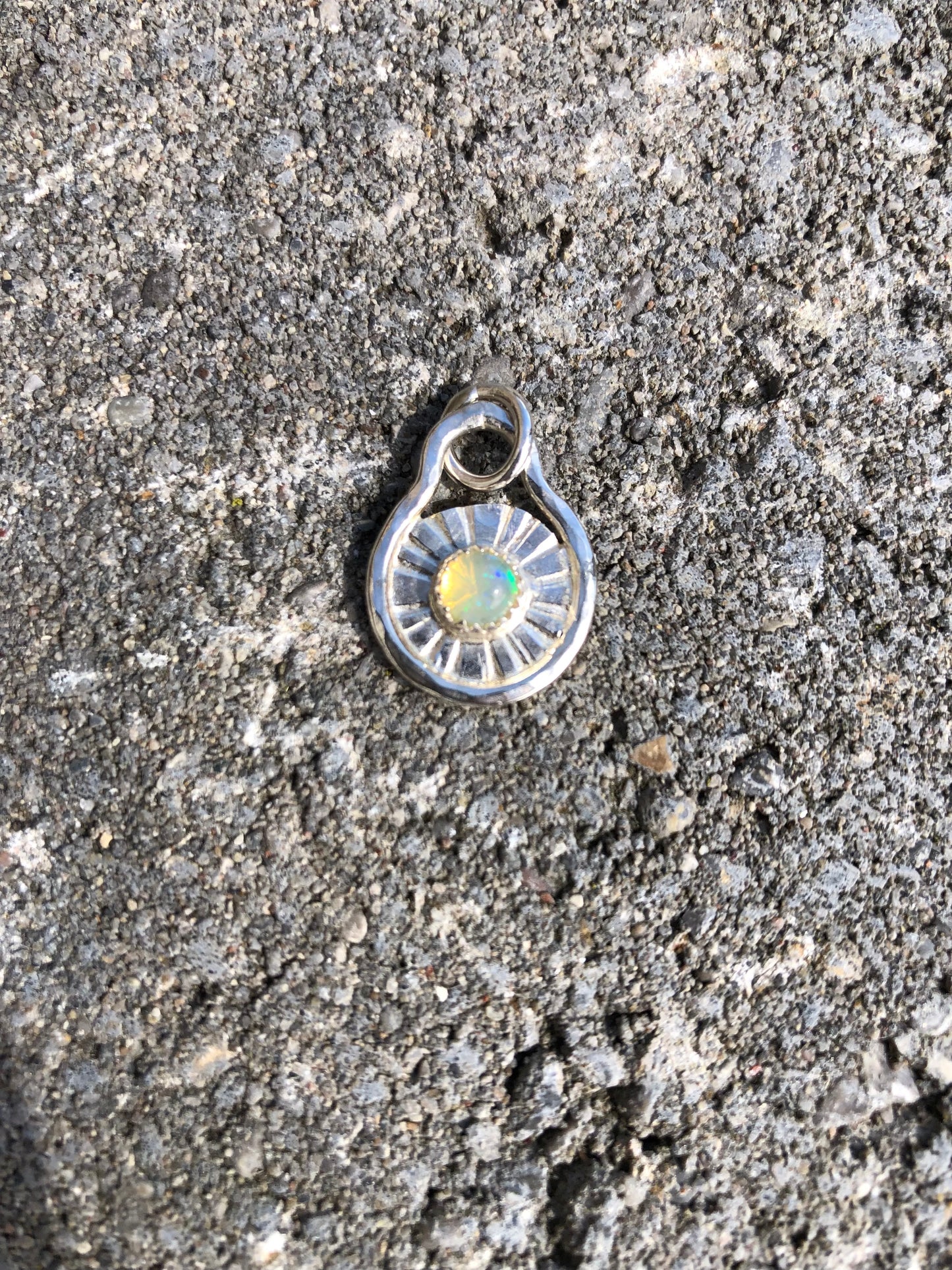 Sunburst Opal Charm