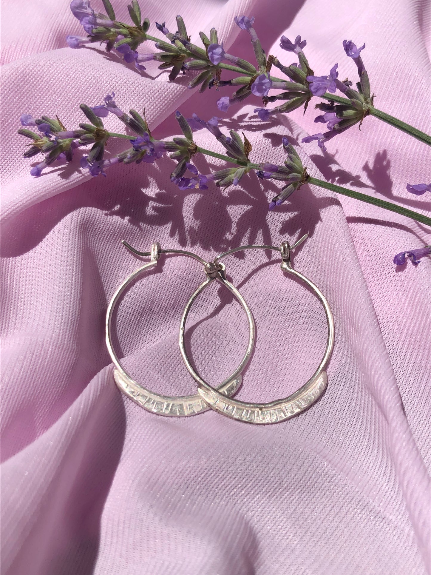 Waning Moon Hoop Earrings