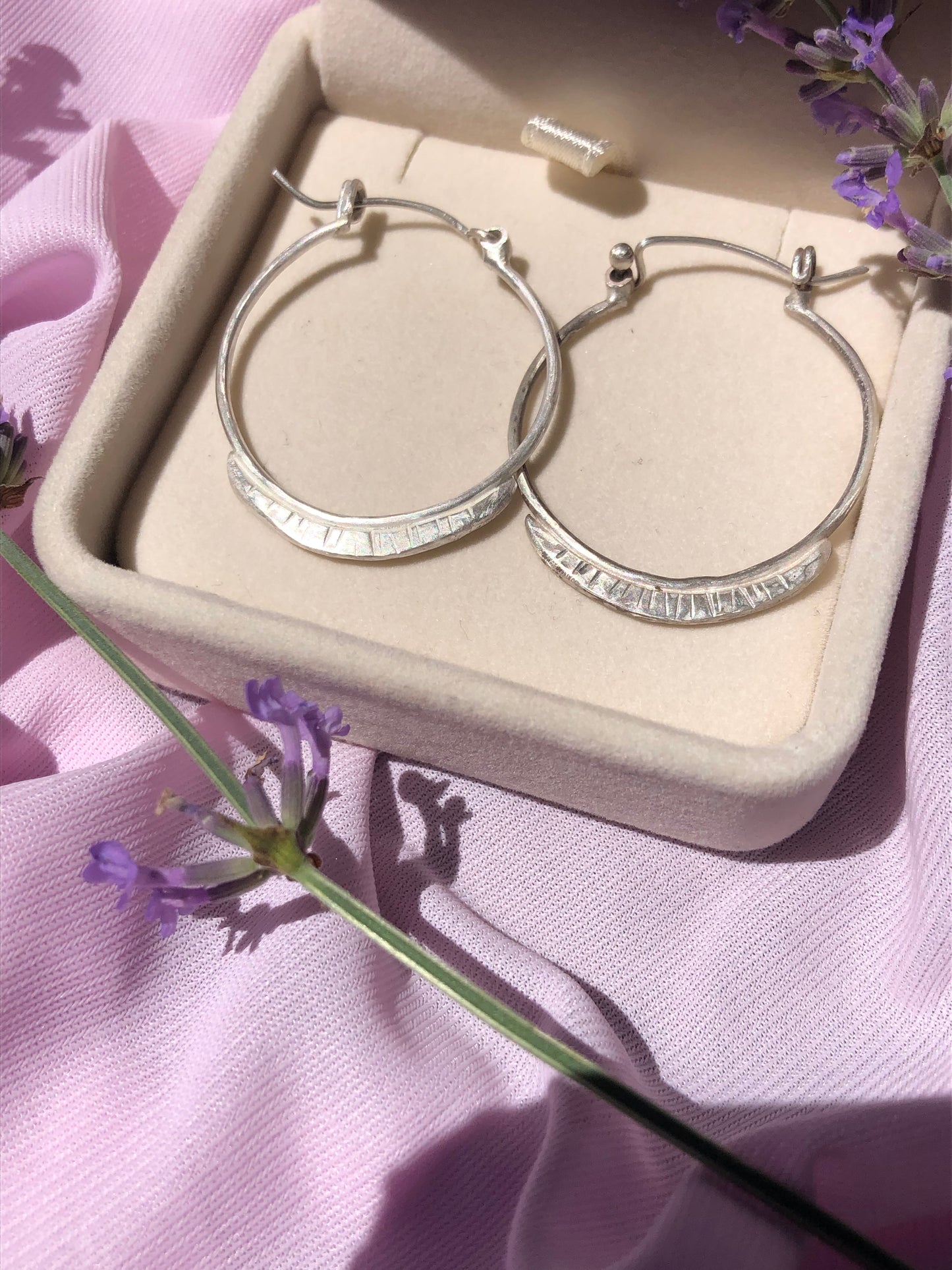 Waning Moon Hoop Earrings