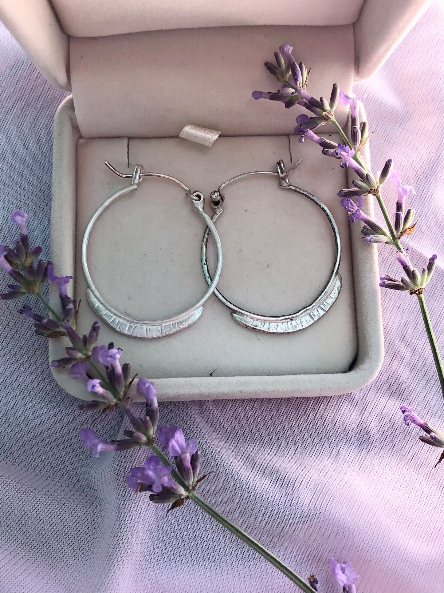 Waning Moon Hoop Earrings