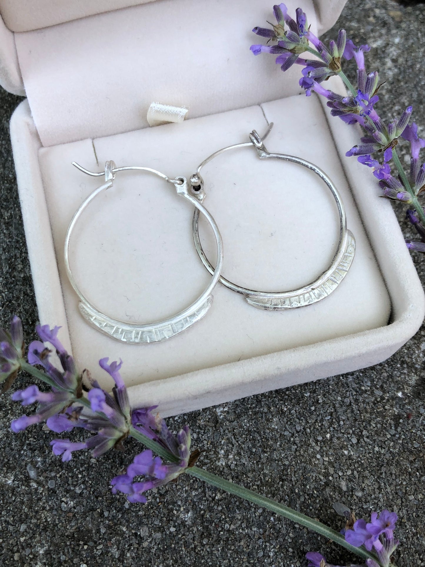 Waning Moon Hoop Earrings