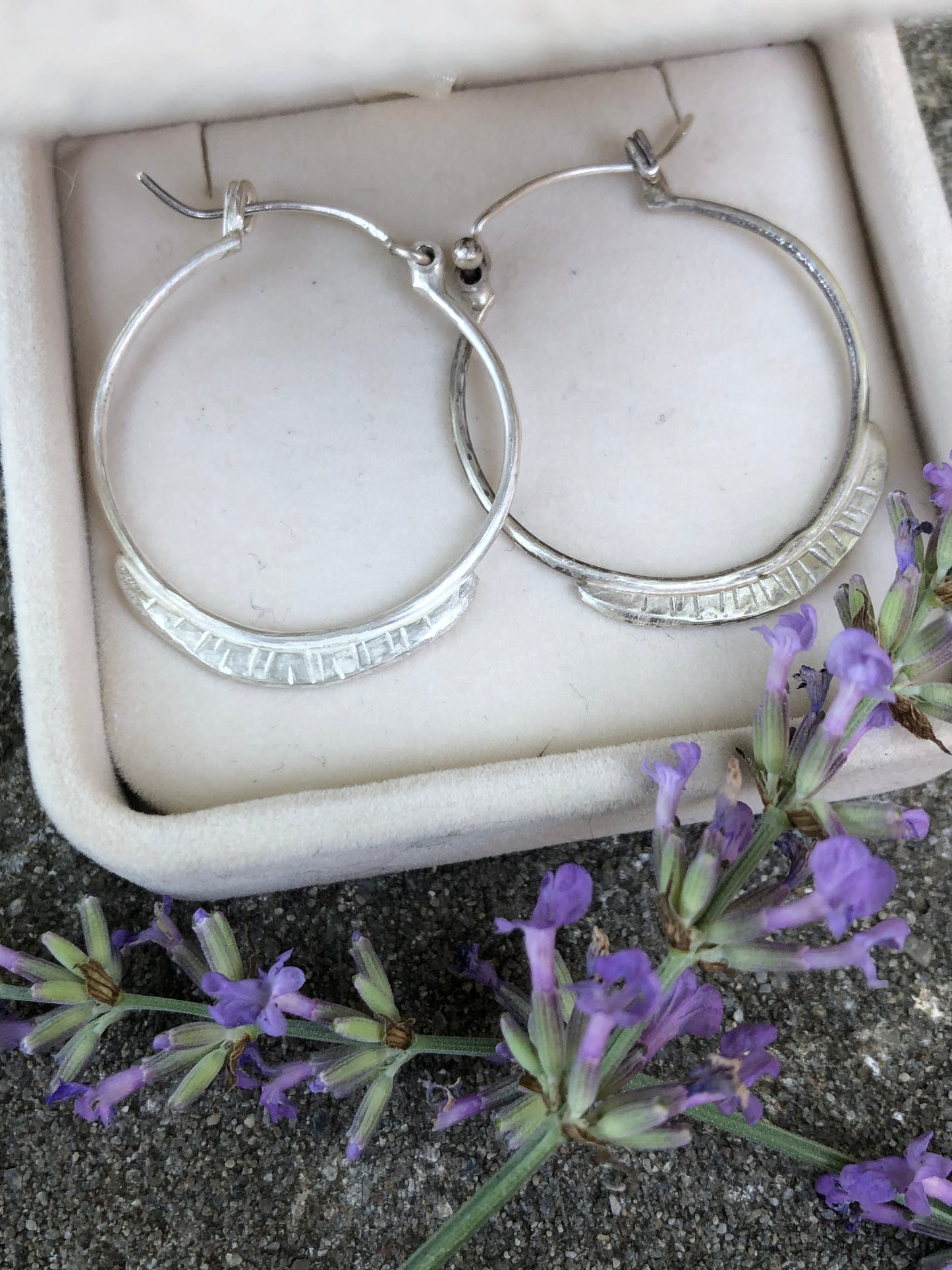 Waning Moon Hoop Earrings