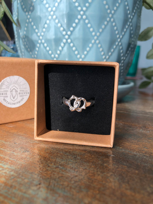 Silver Pretzel Ring